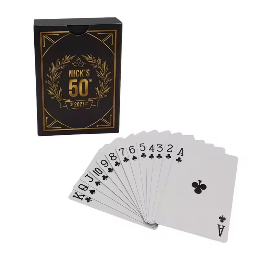 Personalized Personalized Playing Cards with Customized Back Design and Matching Box