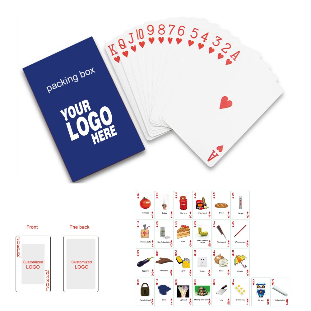 Full Color Custom Classic Playing Cards with Logo