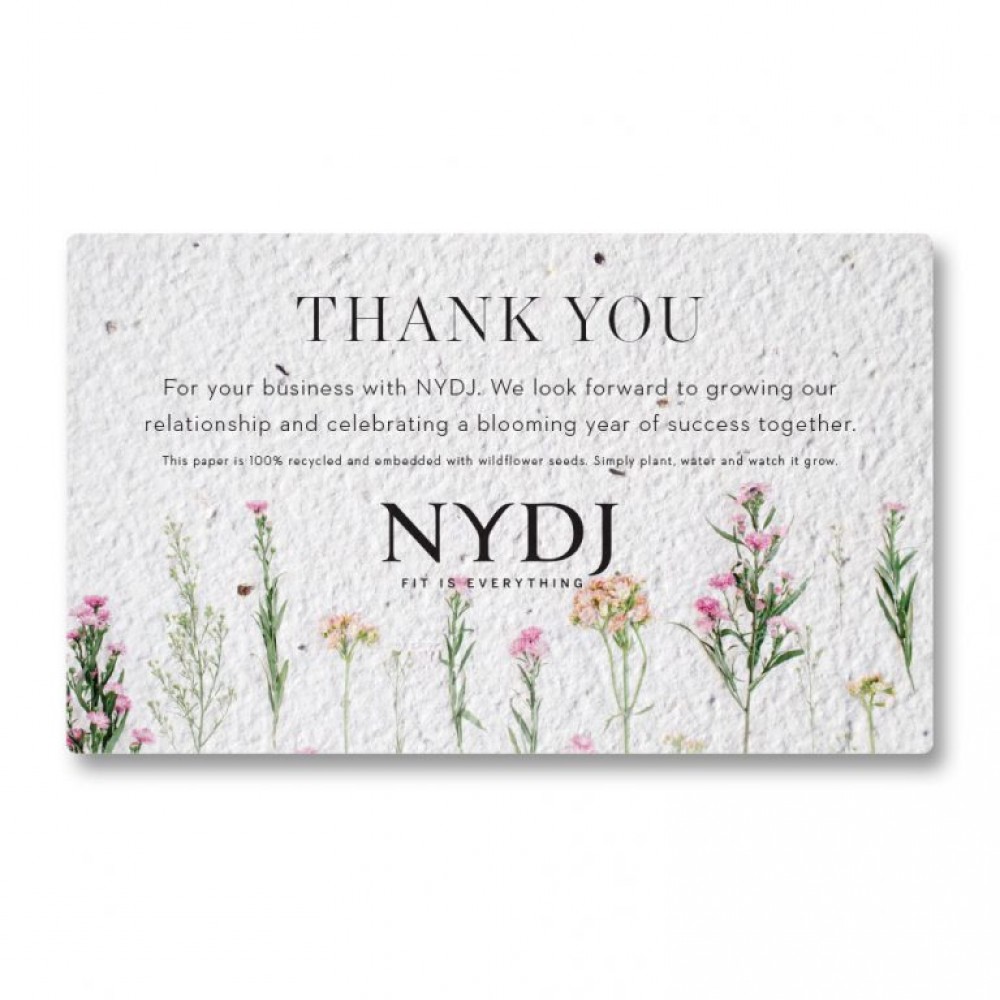 Personalized Seed Paper Note Card