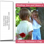 Logo Branded Valentine's Day Greeting Cards w/Imprinted Envelopes (5"x7")