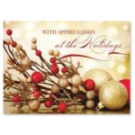 Customized Berry Holidays Card