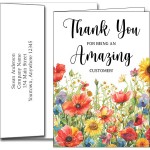 Personalized Customer Appreciation Greeting Cards w/Imprinted Envelopes