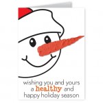 Promotional Seed Paper Shape Holiday Greeting Card - Design AL