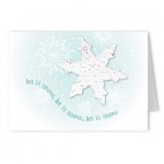 Custom Seed Paper Shape Holiday Greeting Card - Design AN