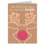 Logo Branded Seed Paper Shape Holiday Greeting Card - Design AJ