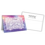 Logo Branded 5" x 7" Holiday Greeting Cards w/ Imprinted Envelopes - Happy Holidays