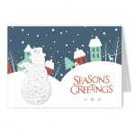 Seed Paper Shape Holiday Greeting Card - Design AO with Logo
