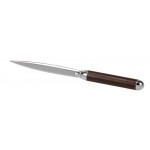 Brown Leather Handle Letter Opener with Logo