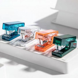 Custom Transparent Spring Powered Desktop Stapler