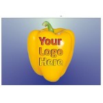 Yellow Bell Pepper Badge/Button w/ Bar Pin (2"x3") with Logo