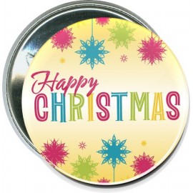 Promotional Christmas - Happy Christmas - 2 1/4 Inch Round Button