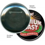 Custom Buttons - 3 Inch Round, Pin-back with Logo