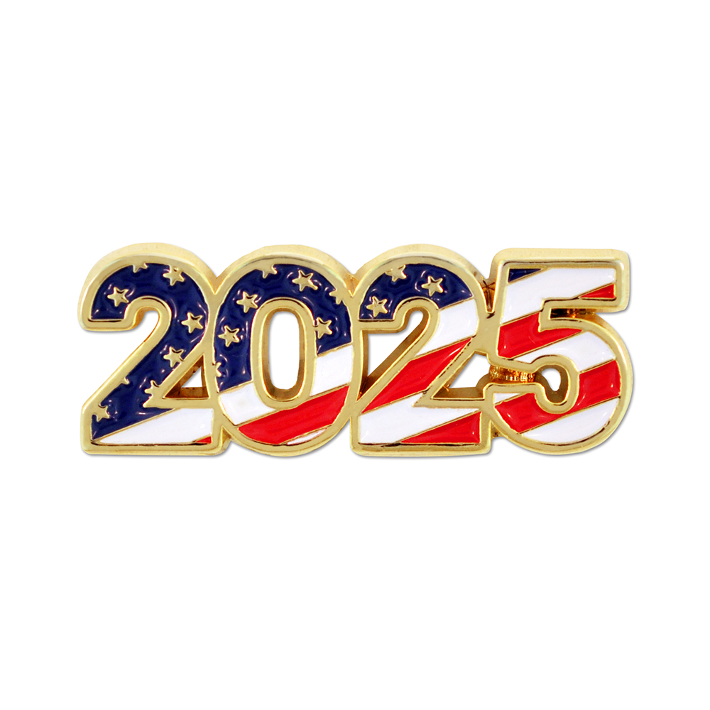 Custom 2025 Patriotic Year Pin
