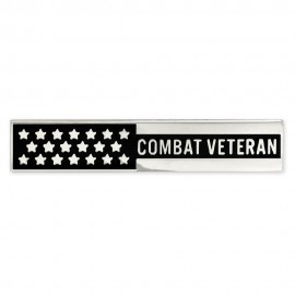 Customized Combat Veteran Flag Bar Pin