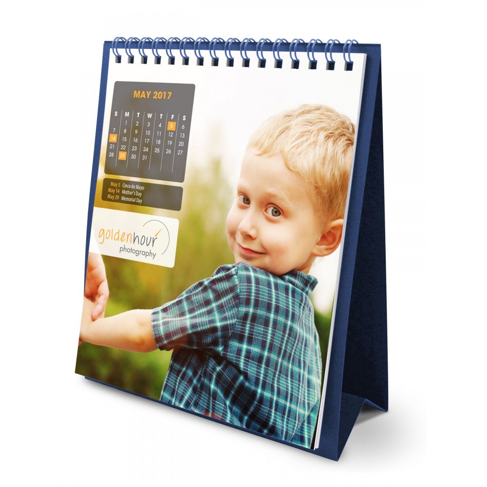 Custom Imprinted Flip Calendar w/Custom Photos (Tall)