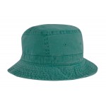 Embroidered Pigment Dyed Cotton Washed Bucket Hat