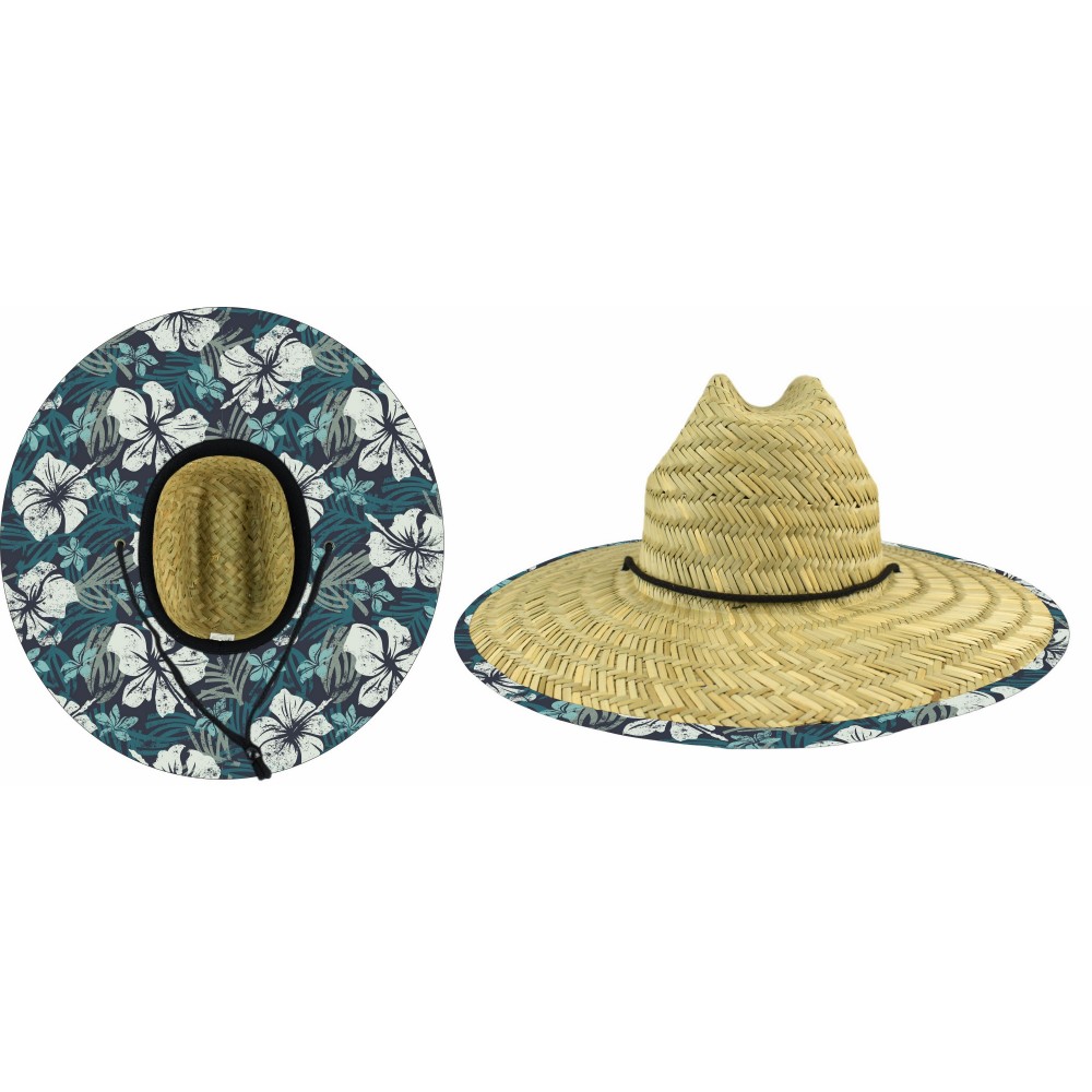 Customized MOQ 10pcs Domestic Straw Hat With Custom Patch - White Flower  Design -  | Bucket Hats