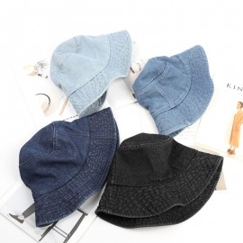 Fashion Denim Bucket Hats with Logo