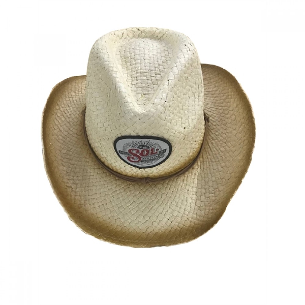 Promotional Painted Raffia Cowboy Hat