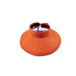 Promotional Roll-Up Straw Sun Visor with Wide Brim for Women