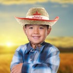Promotional Child's Cowboy Hat w/Silk Screened White Band