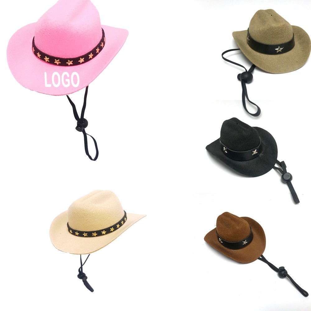 Personalized Pet Dog Cowboy Hat