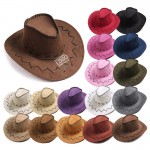 Branded Faux Felt Western Cowboy Hat