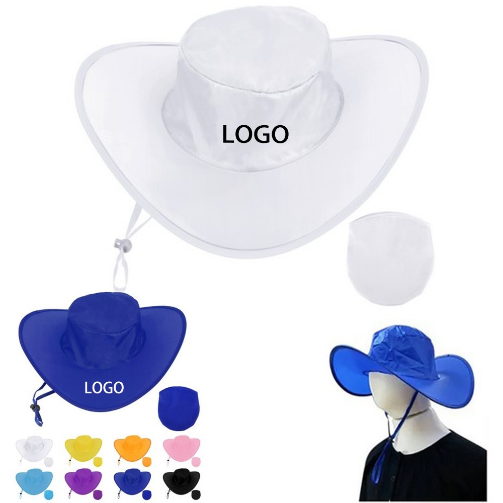 Customized Outdoor Foldable Cowboy Hat With Pouch