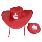 Logo Printed Collapsible Cowboy Hat w/ Pouch