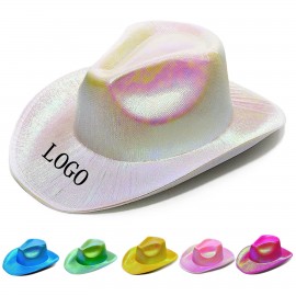 Personalized Holographic Space Cowboy Hat