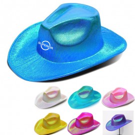 Personalized Holographic Cowboy Rave Hat