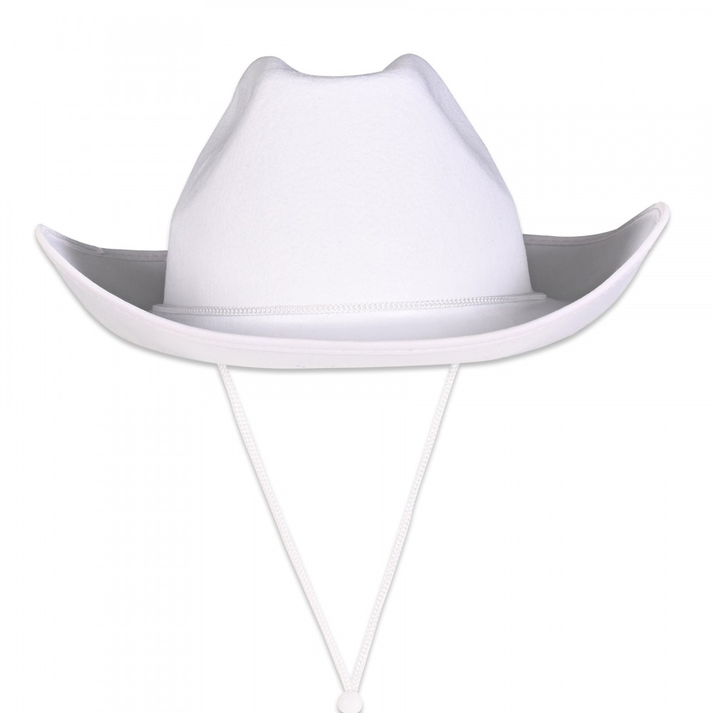 Customized White Felt Cowboy Hat