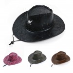 Branded Felt Cowboy Hat With Draswtring