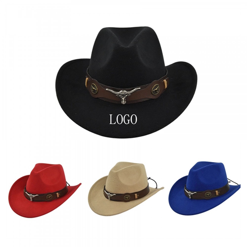 Logo Printed Cowboy Hat