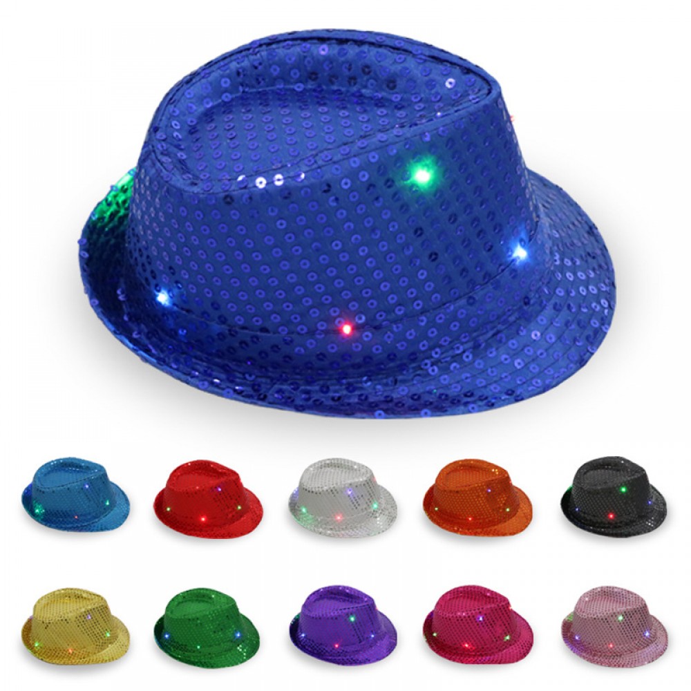 Customized Sequin Light Up LED Cowboy Hat