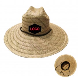 Personalized Wide Brim Summer Outdoor Straw Hat MOQ50pcs