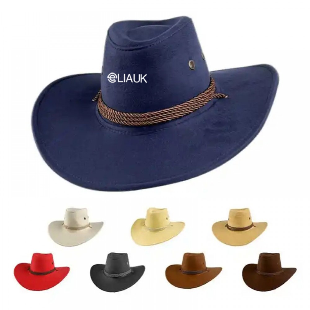 Promotional Western Suede Cowboy Hat