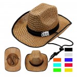 Promotional MOQ100 Wide-Brimmed Cowboy Straw Hat