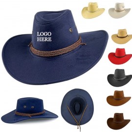 Personalized Suede Travel Cowboy Hat