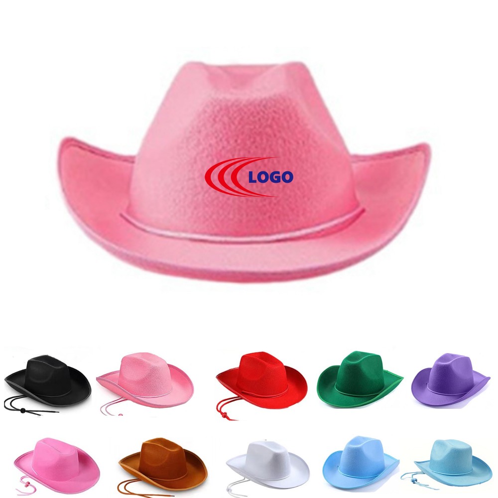 Promotional Western Suede Cowboy Hat MOQ 20PCS