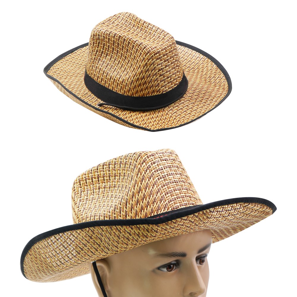 Promotional Outdoor Band Cowboy Straw Hat