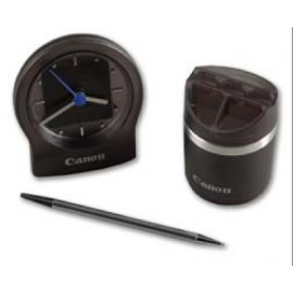 Custom Imprinted Desk Clock & Desk Caddy Set