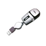 Super Mini Optical USB Mouse w/ Retractable Wheel & Cord Custom Imprinted