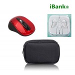 Custom Printed iBank(R)2.4GHz Wireless Mouse + Headphones with Mic