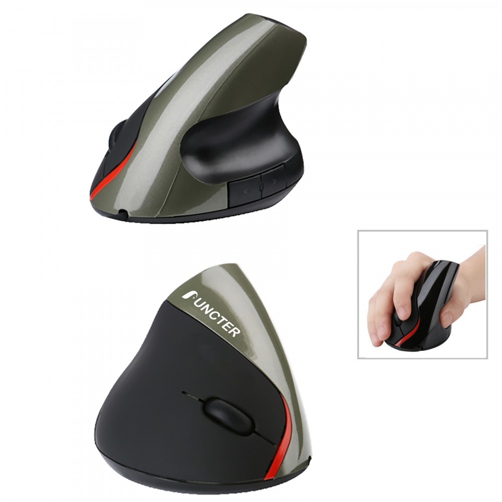 2.4G Rechargeable Vertical Wireless Mouse Wireless Connection Portable Office Mouse with Logo