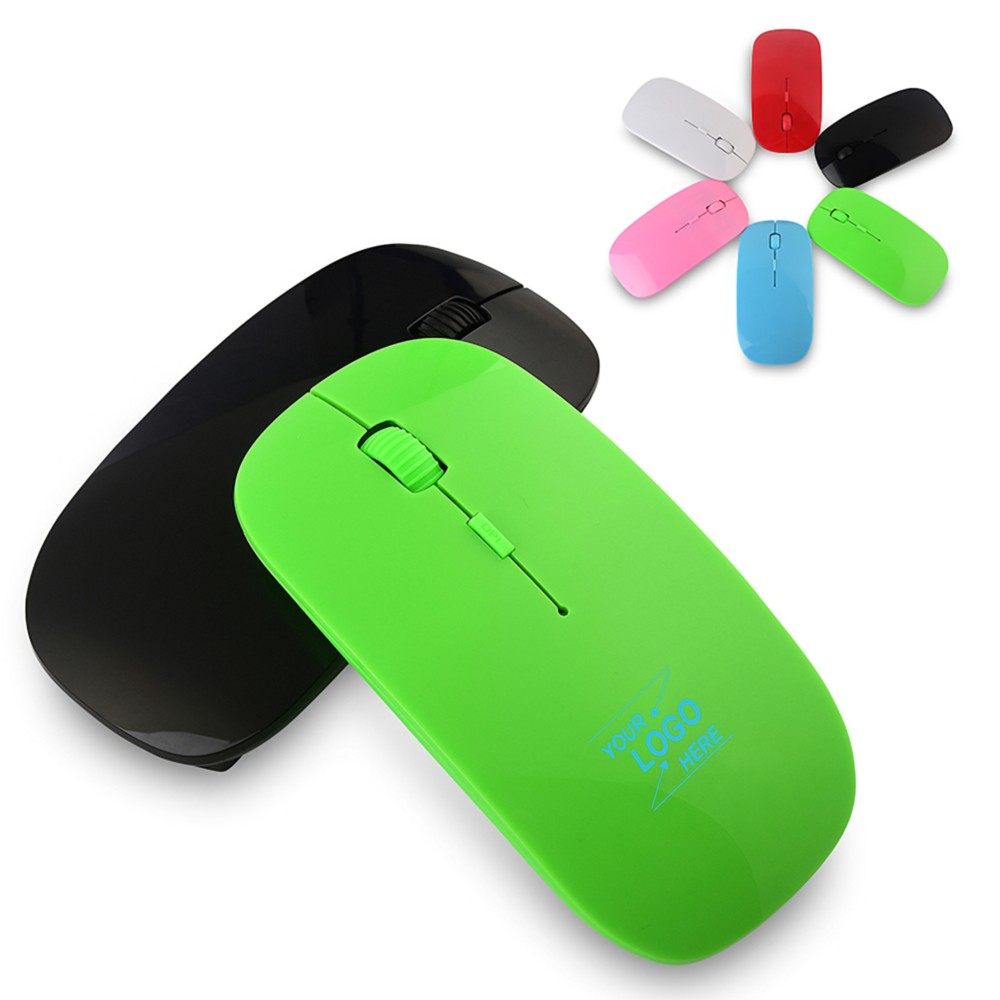 Ultra Thin Wireless Mouse with Logo