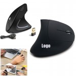 Rechargeable Ergonomic Wireless Vertical Mouse With Silent Click for Gaming & Office Use Low MOQ with Logo