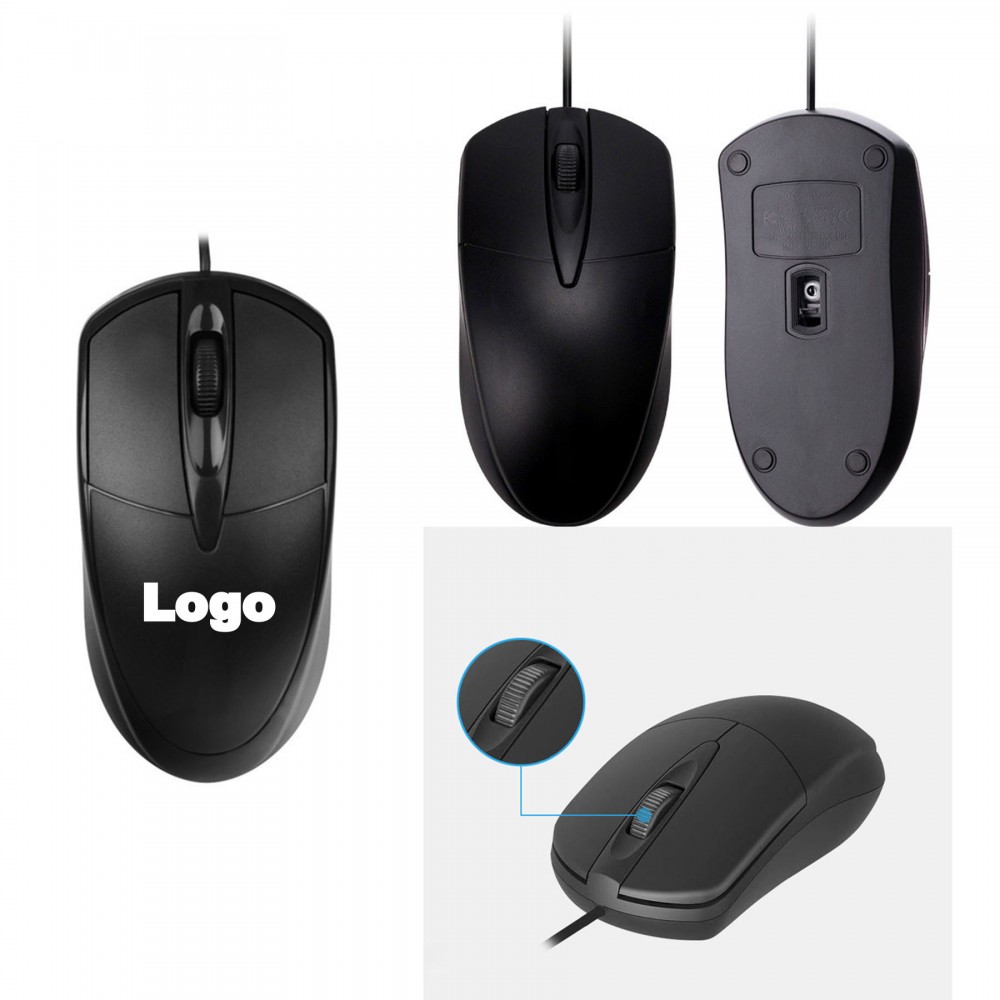 Wired Mouse with Logo