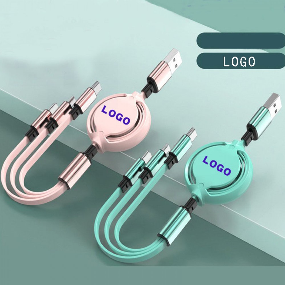 Promotional 3 in1 Retractable Cable