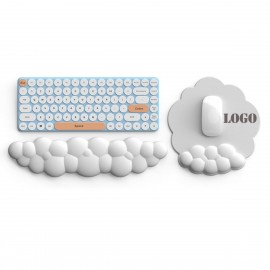 Keyboard Cloud Wrist Rest Mouse Pad with Logo